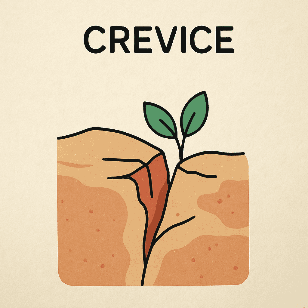 crevice meaning and examples thumbnail