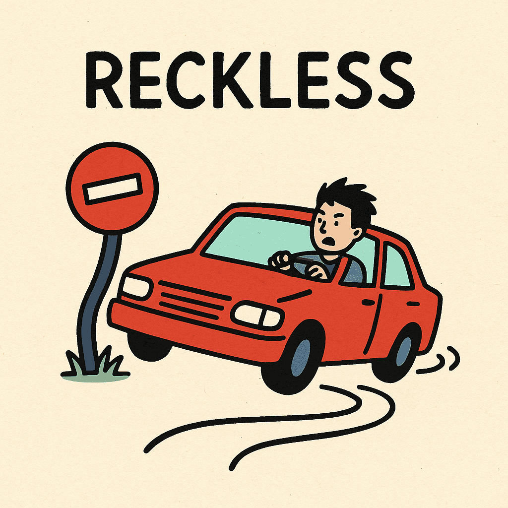 reckless meaning and examples thumbnail