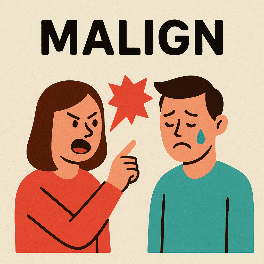 malign meaning and examples thumbnail
