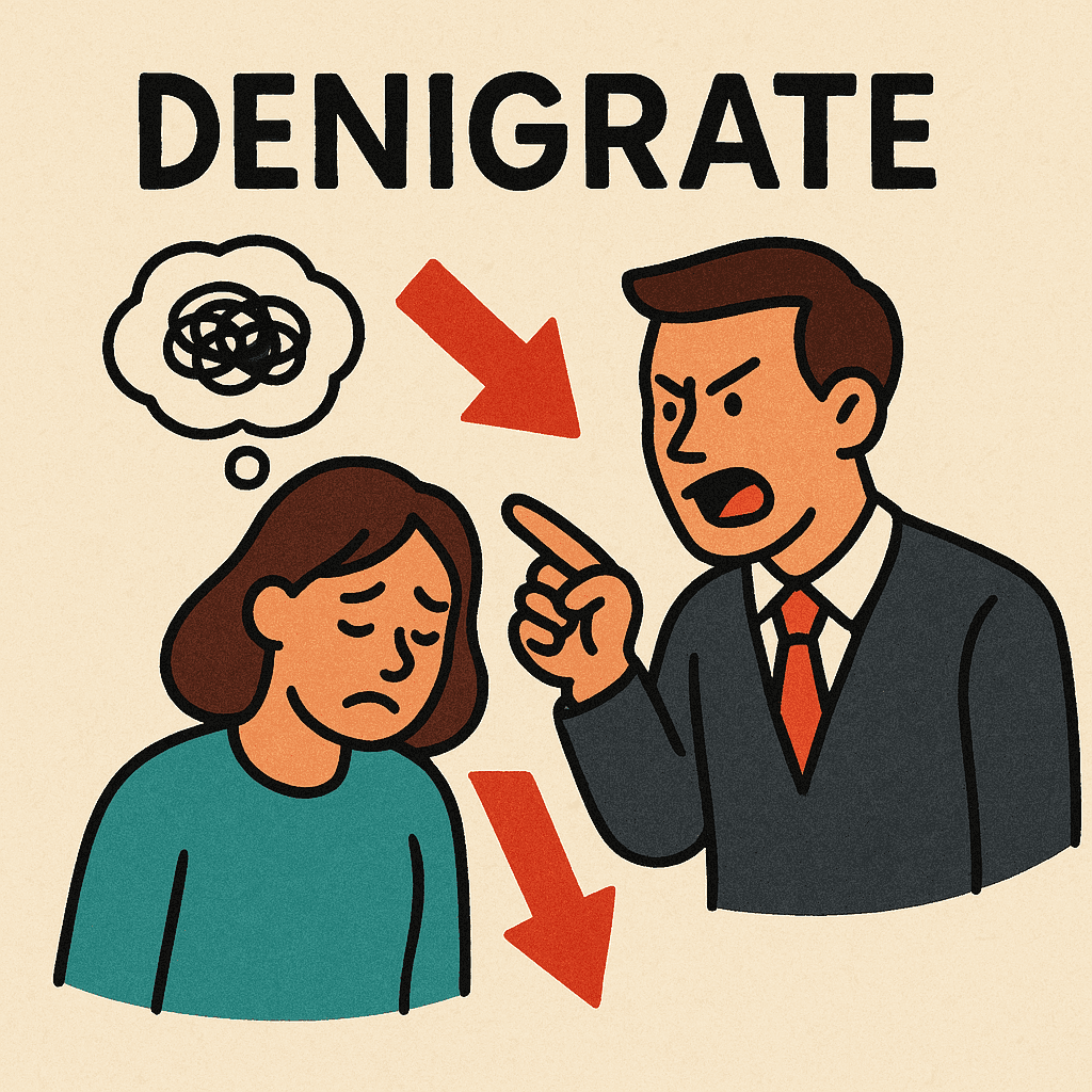 denigrate meaning and examples thumbnail
