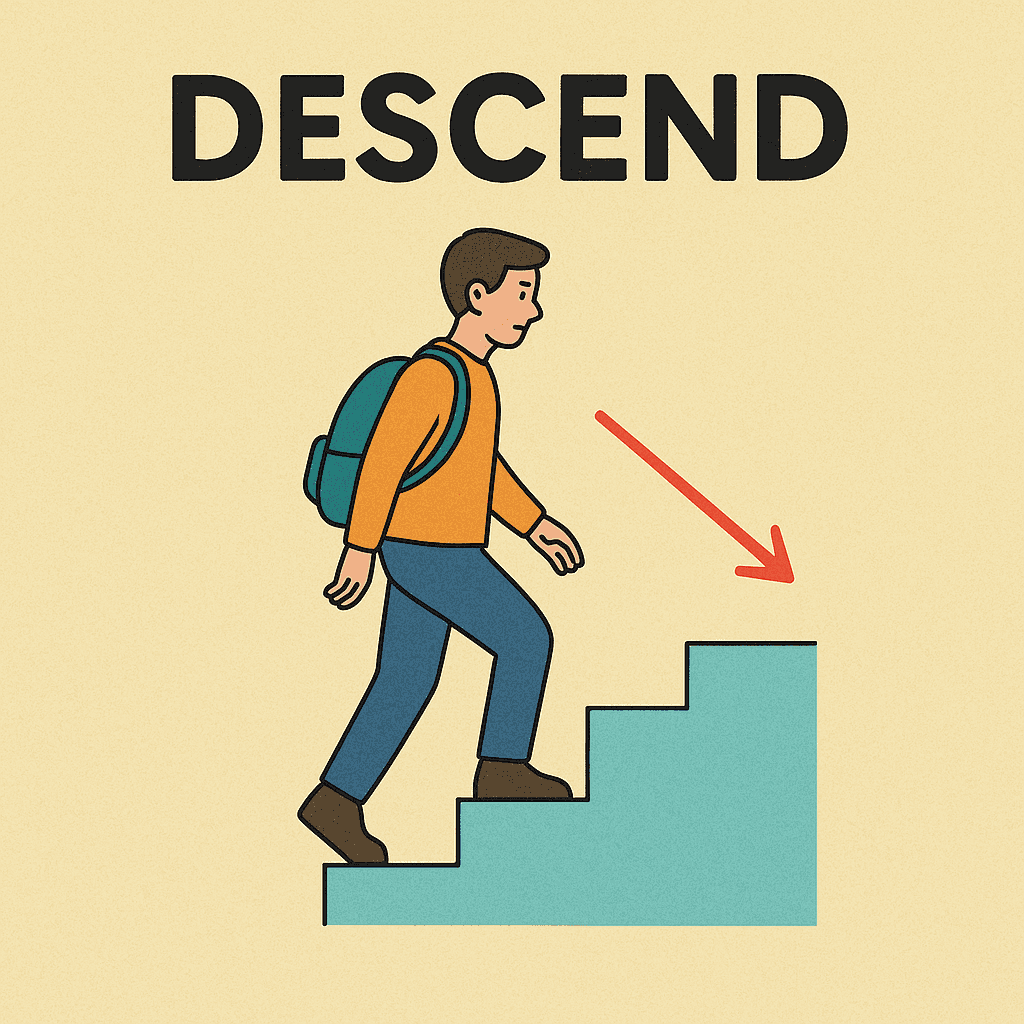 descend meaning and examples thumbnail