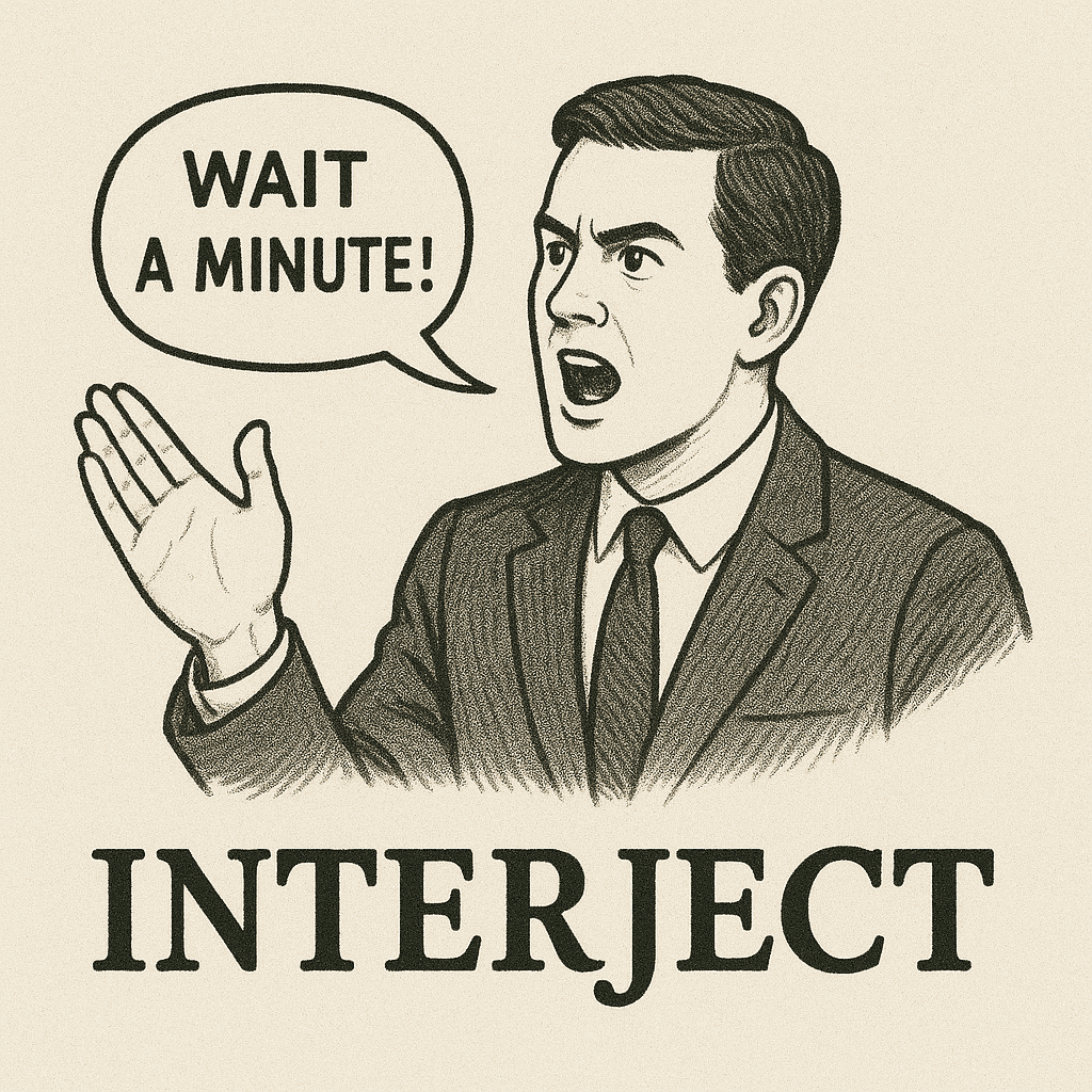 interject meaning and examples thumbnail