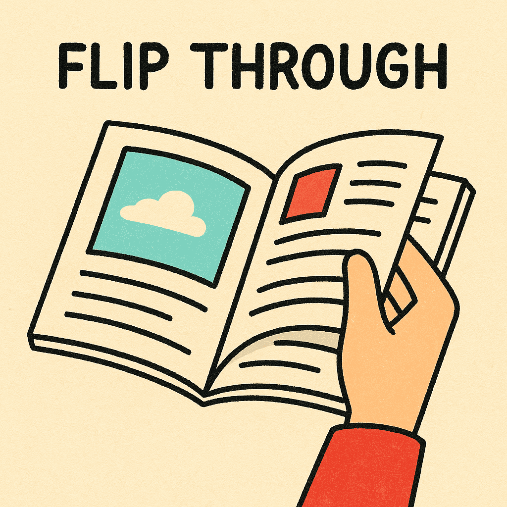 flip through meaning and examples thumbnail