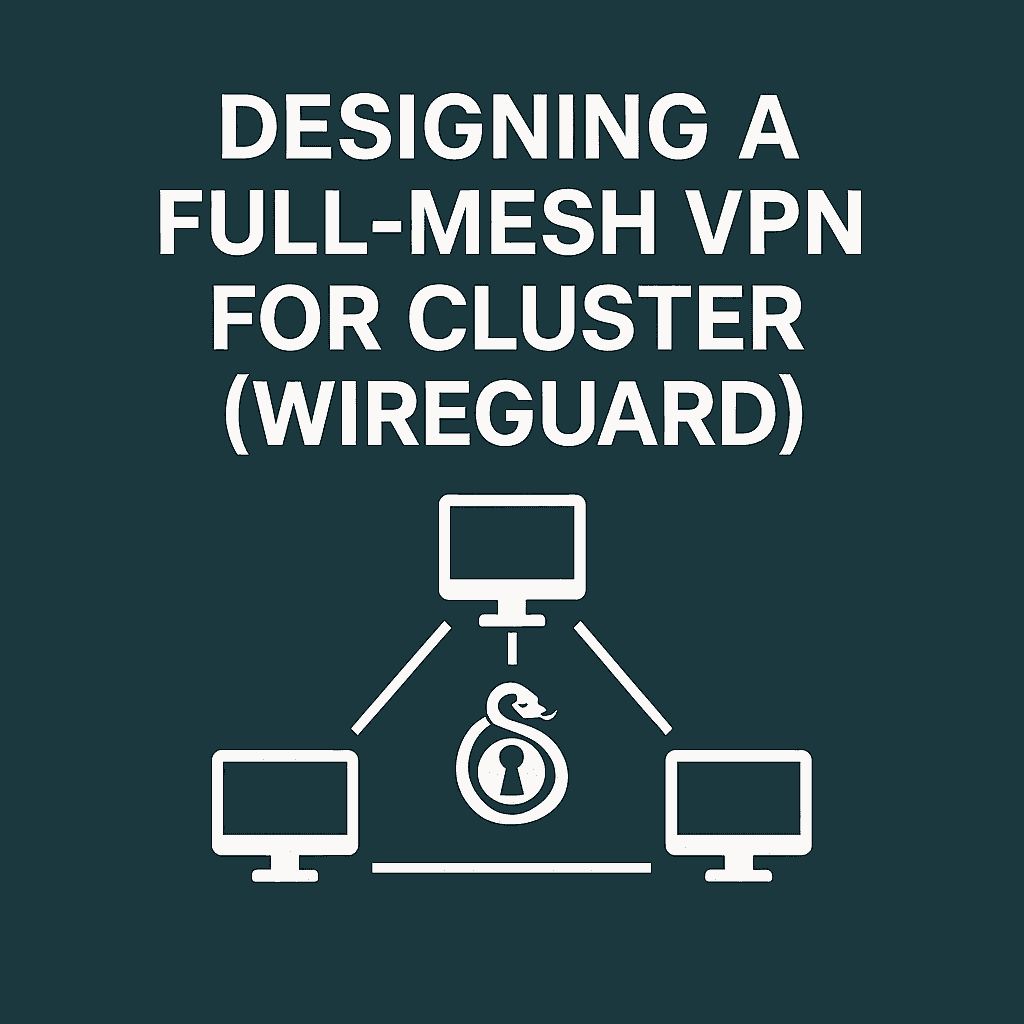 Designing a Full-Mesh VPN for Cluster (WireGuard)