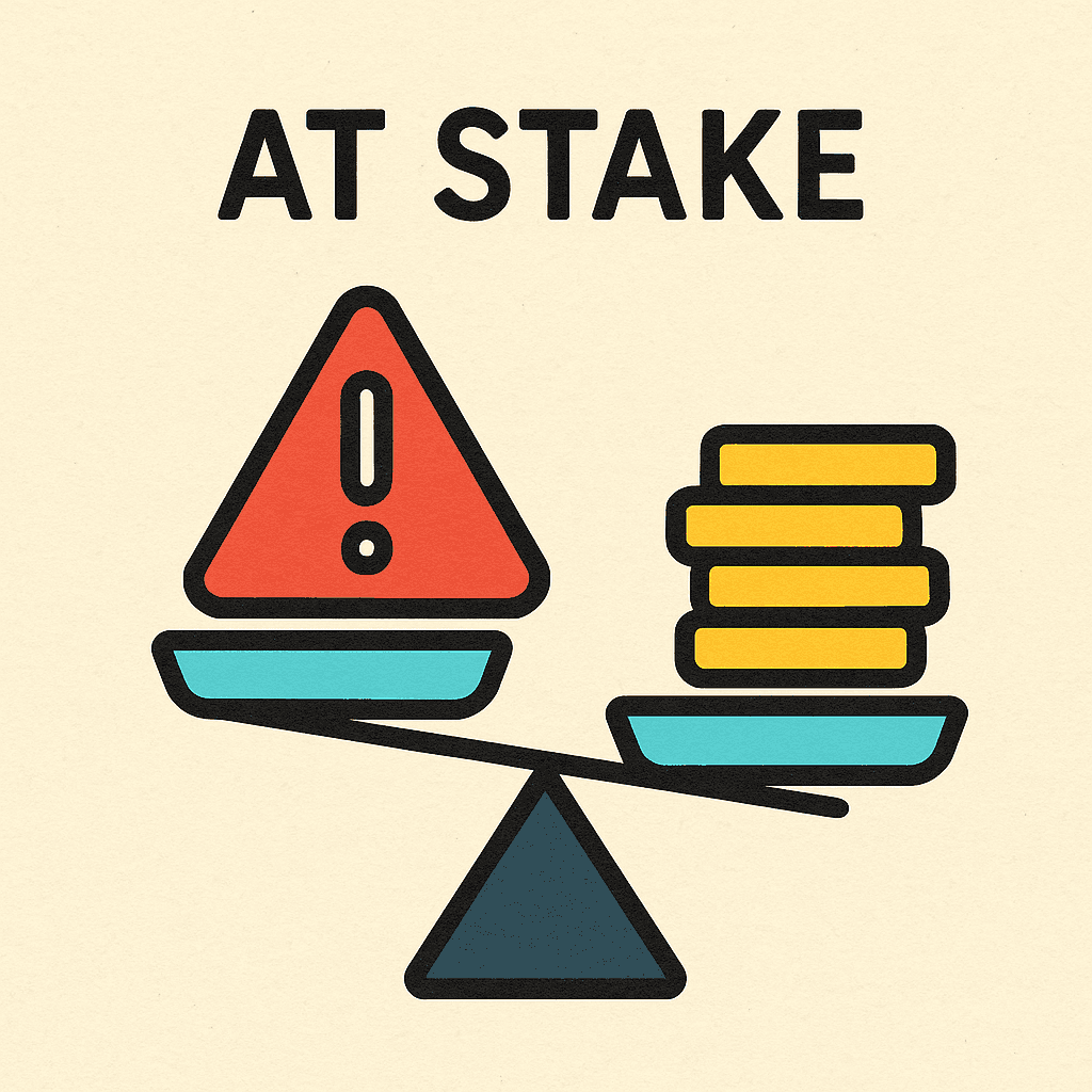 at stake meaning and examples thumbnail