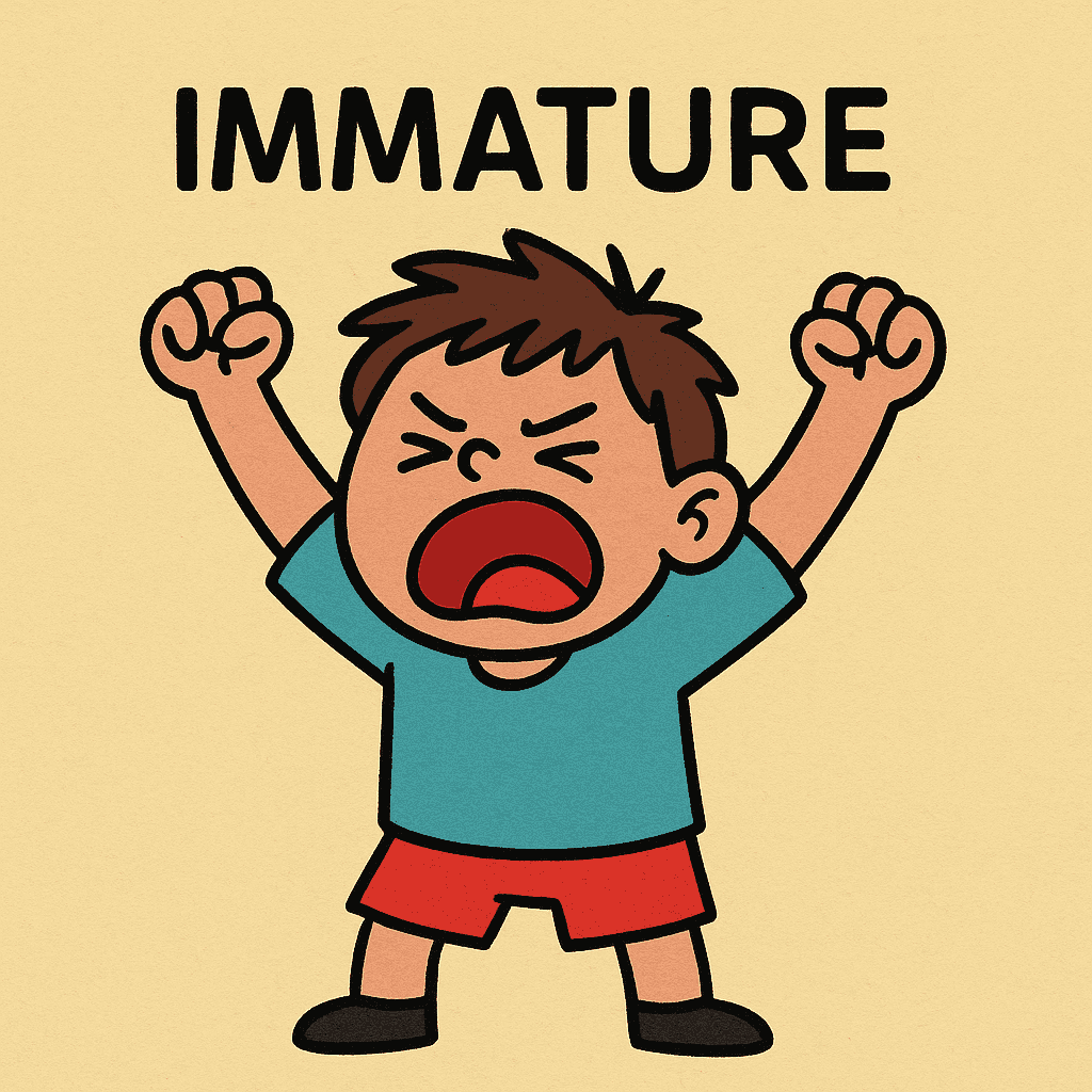 immature meaning and examples thumbnail