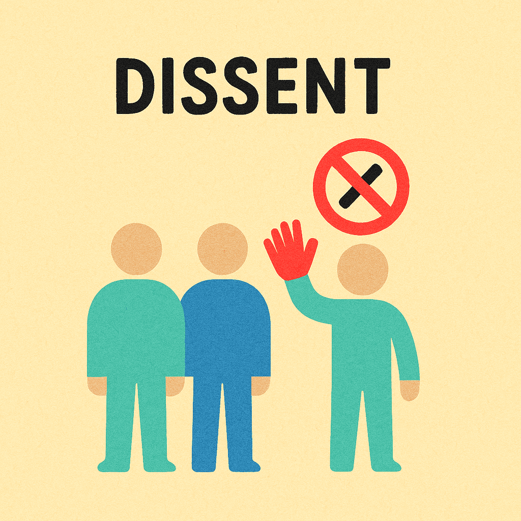 dissent meaning and examples thumbnail
