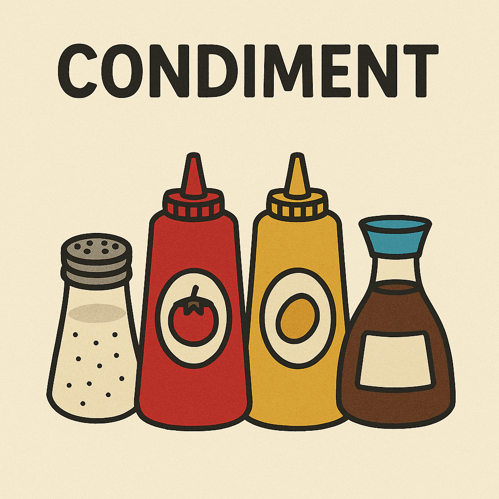 condiment meaning and examples