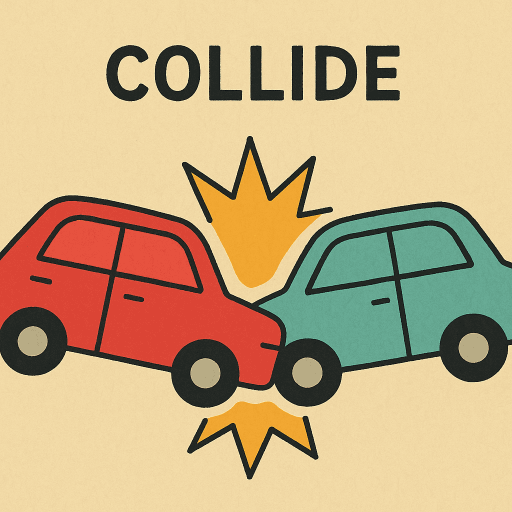 collide meaning and examples