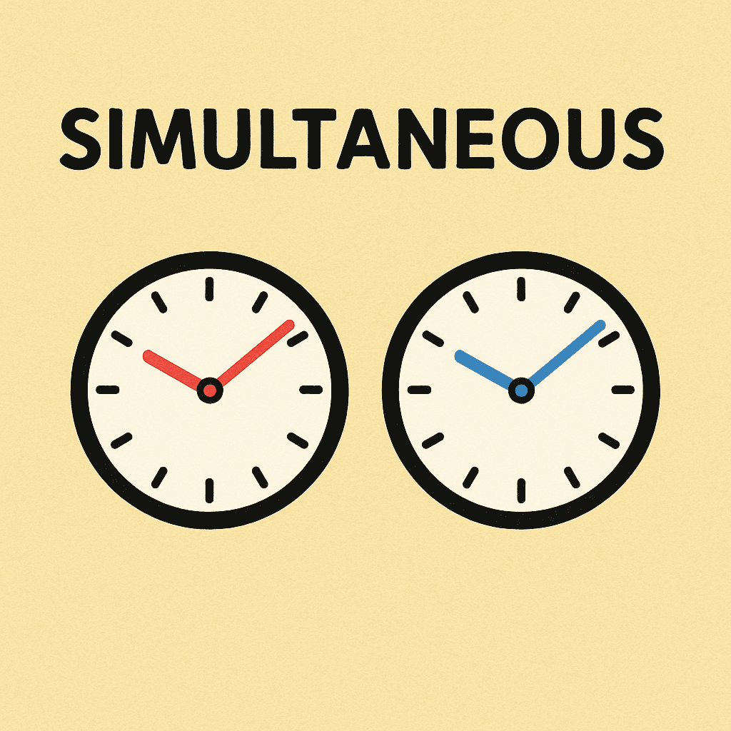 simultaneous meaning and examples thumbnail