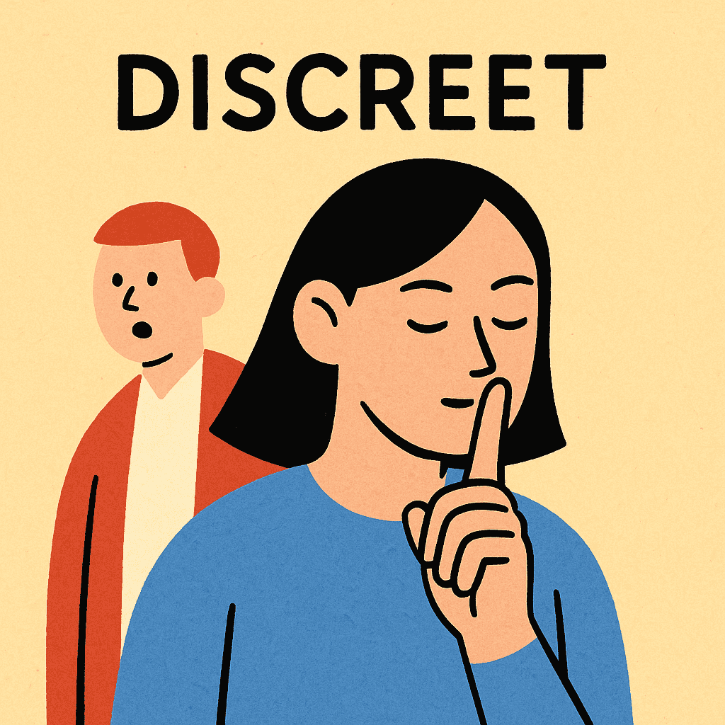 discreet meaning and examples thumbnail