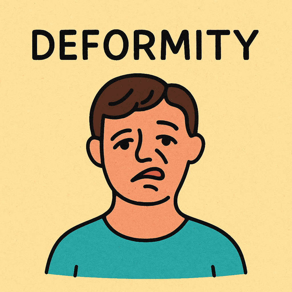 deformity meaning and examples thumbnail