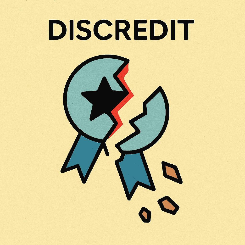 discredit meaning and examples