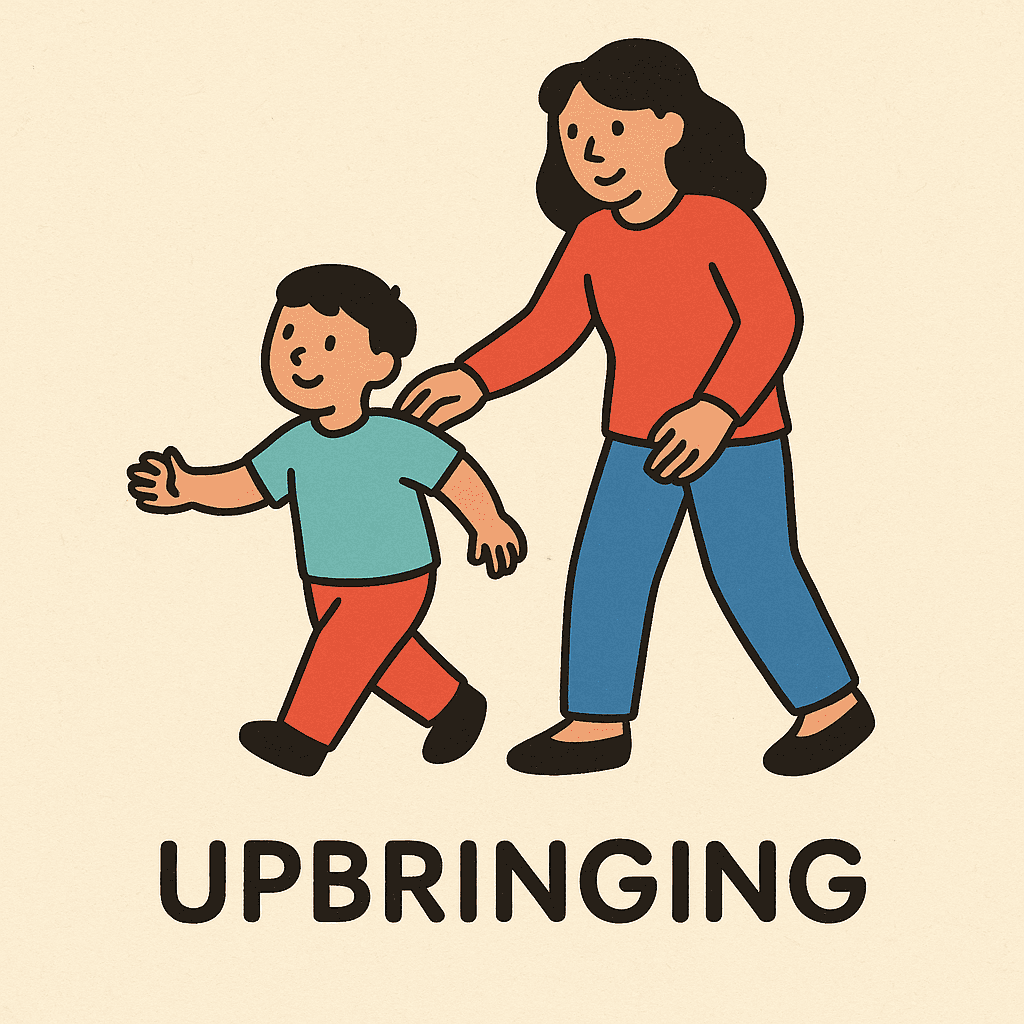 upbringing meaning and examples thumbnail
