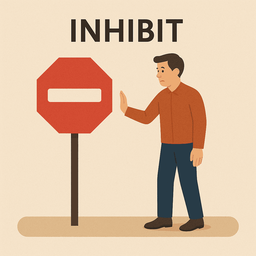 inhibit meaning and examples thumbnail