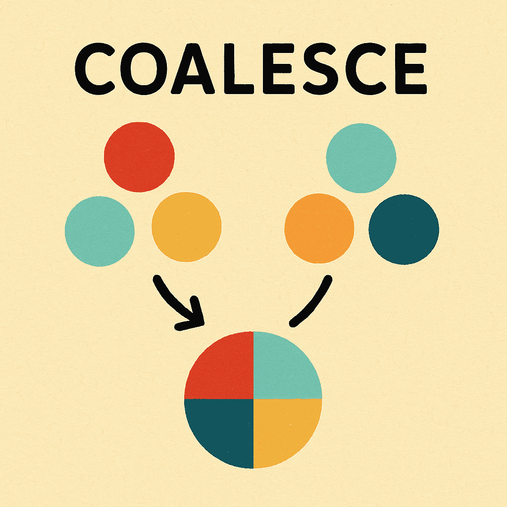 coalesce meaning and examples