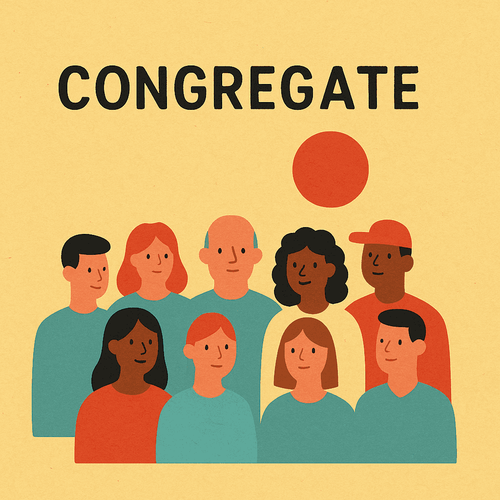congregate meaning and examples thumbnail