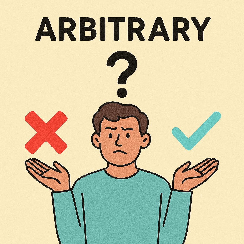 arbitrary meaning and examples