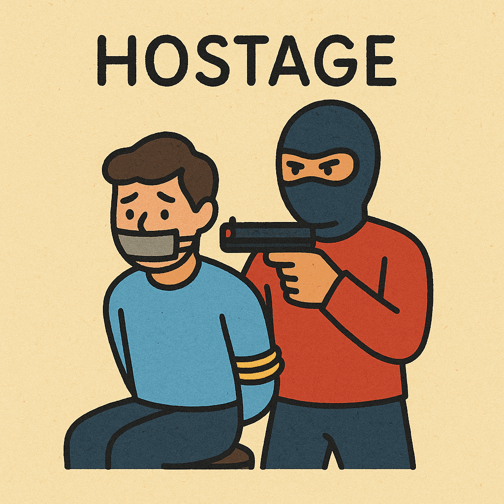 hostage meaning and examples thumbnail
