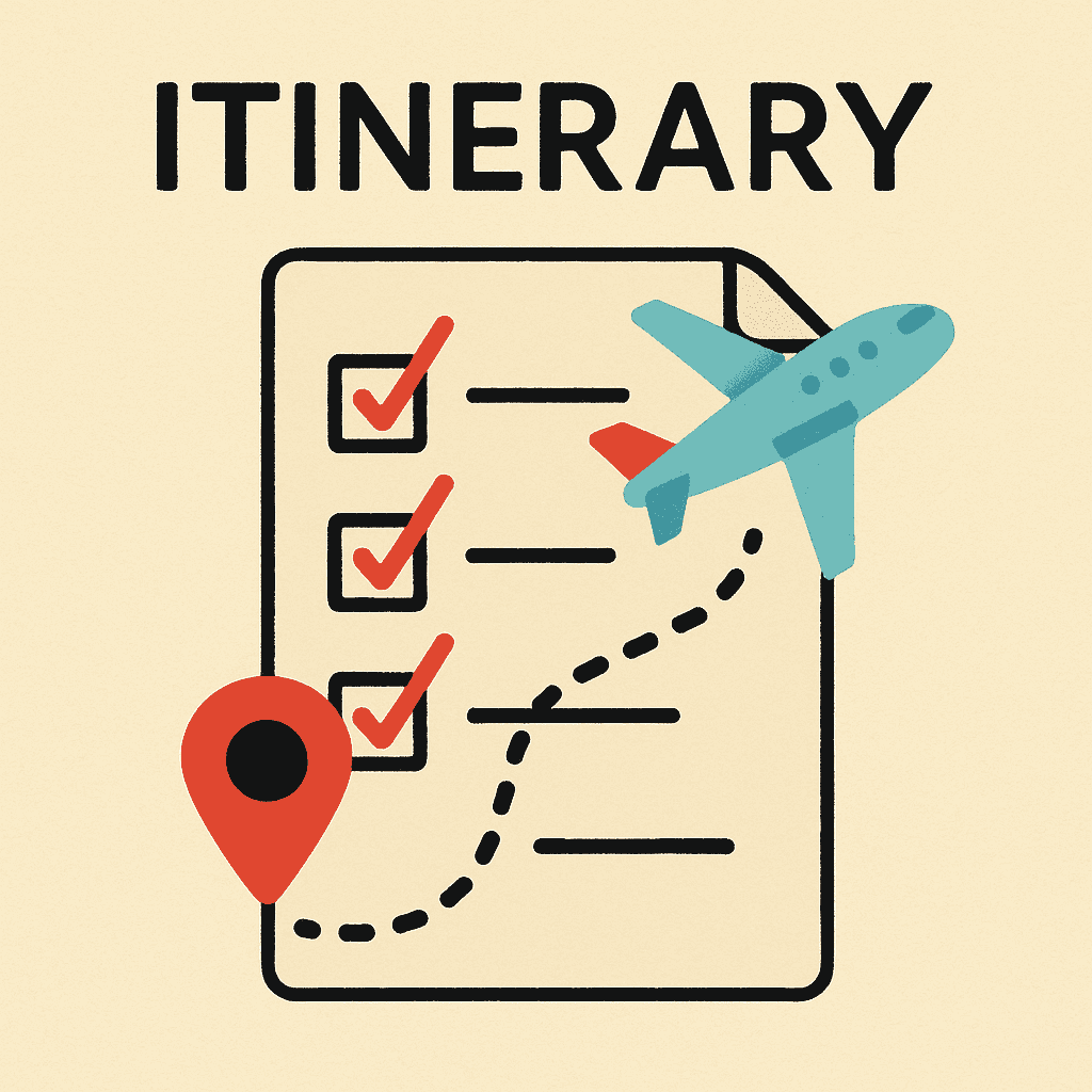 itinerary meaning and examples thumbnail