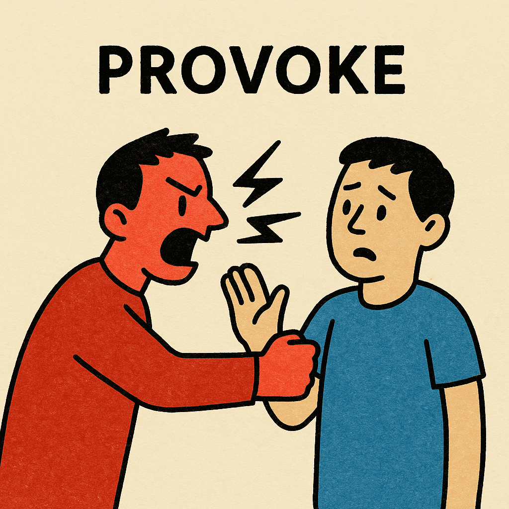 provoke meaning and examples