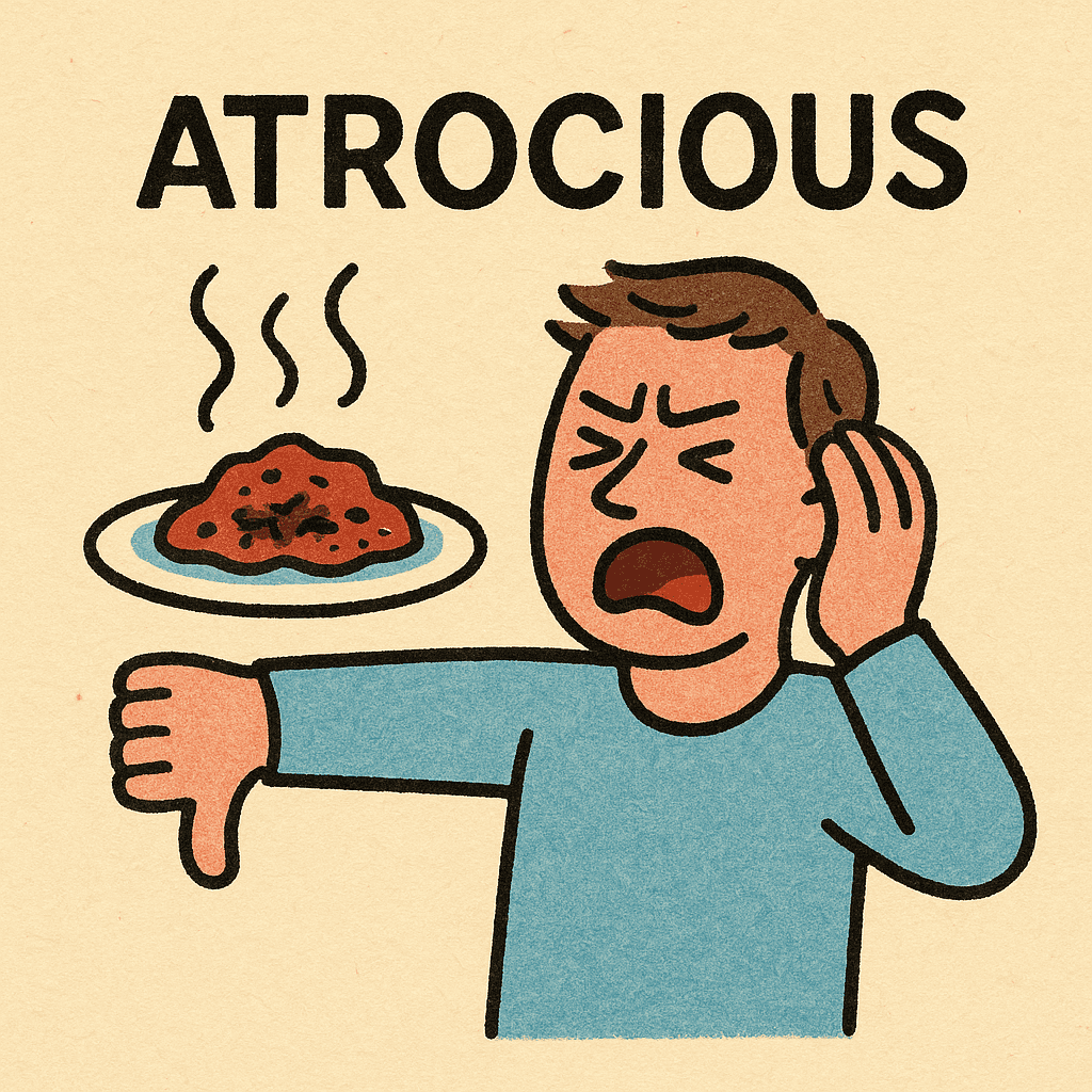 atrocious meaning and examples