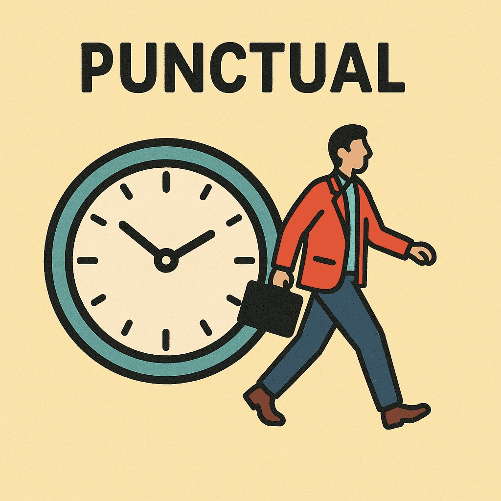 punctual meaning and examples thumbnail
