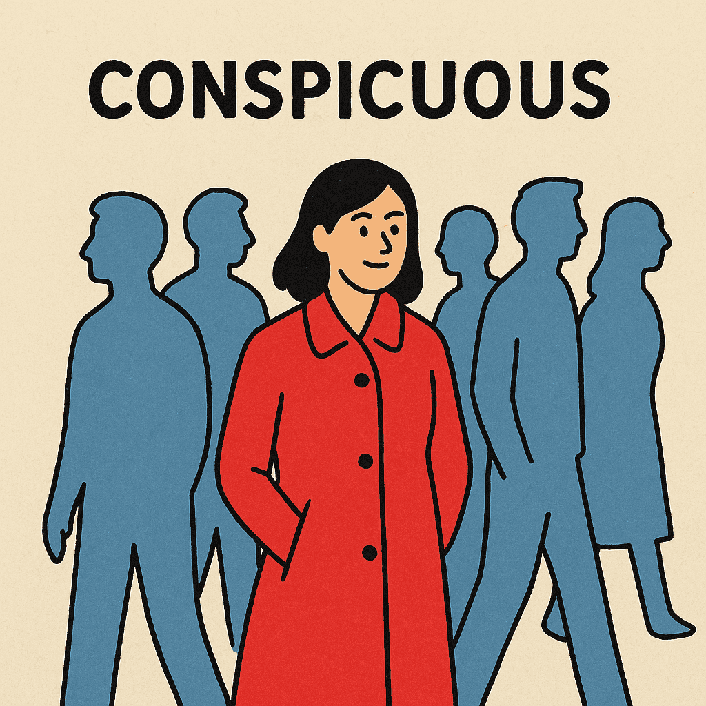 conspicuous meaning and examples