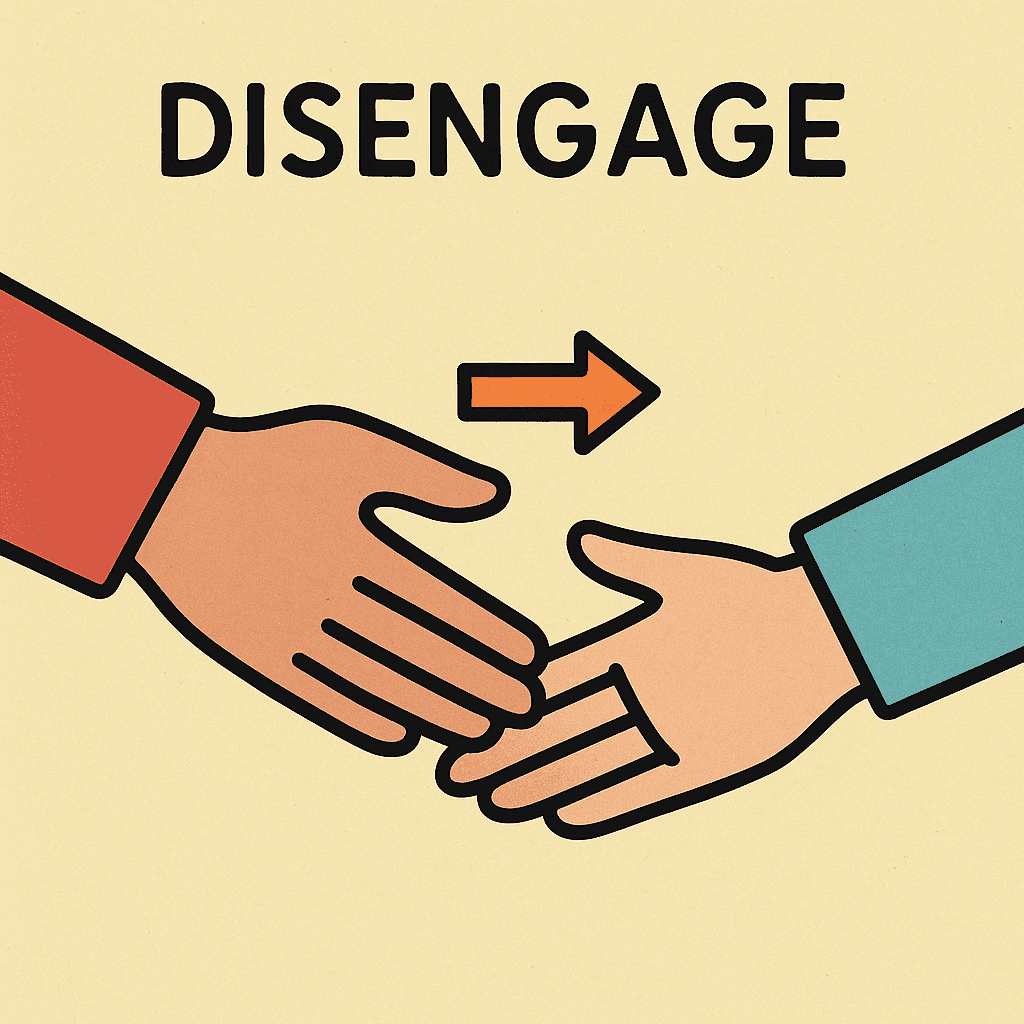 disengage meaning and examples