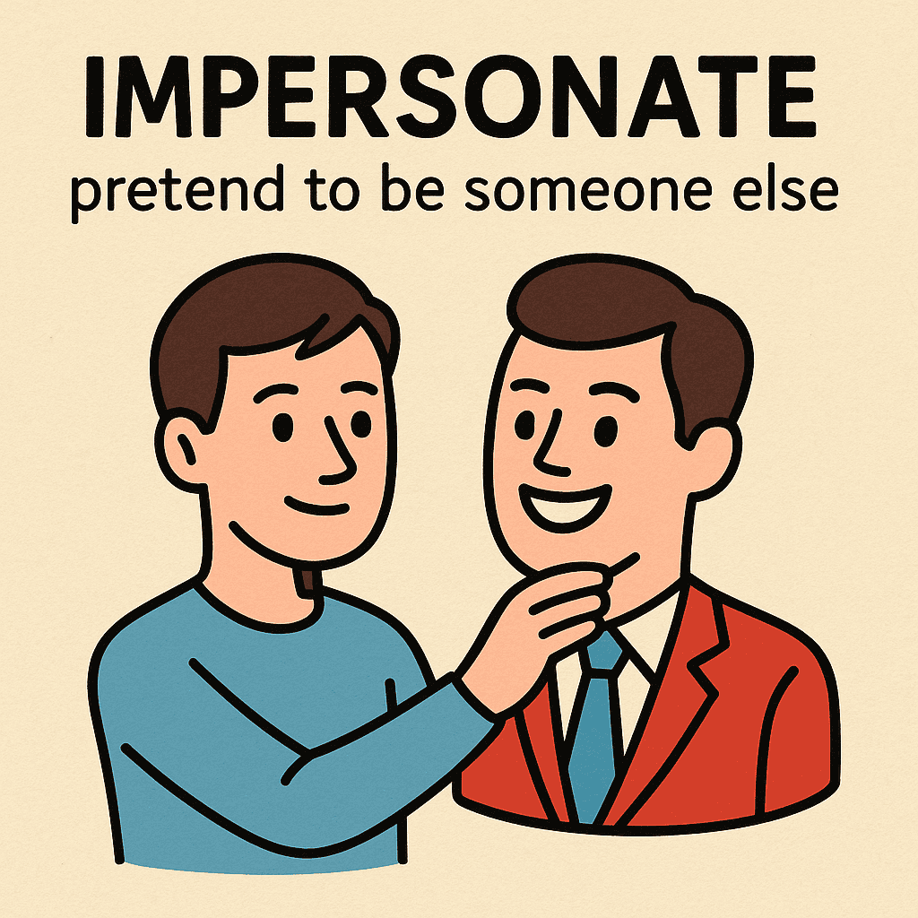 impersonate meaning and examples