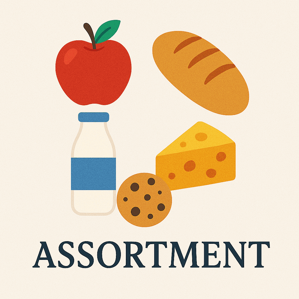 assortment meaning and examples thumbnail