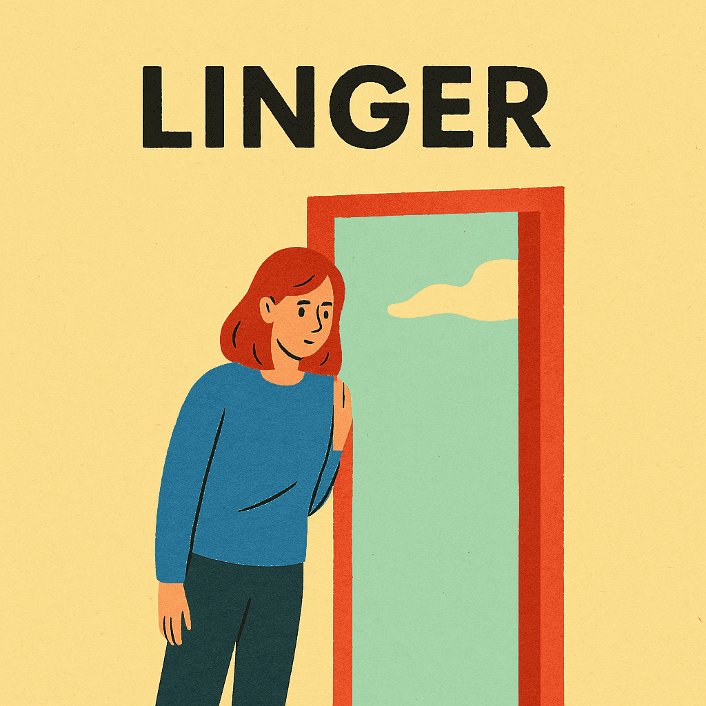 linger meaning and examples thumbnail