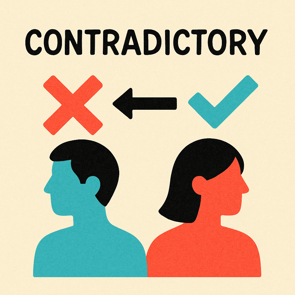 contradictory meaning and examples thumbnail