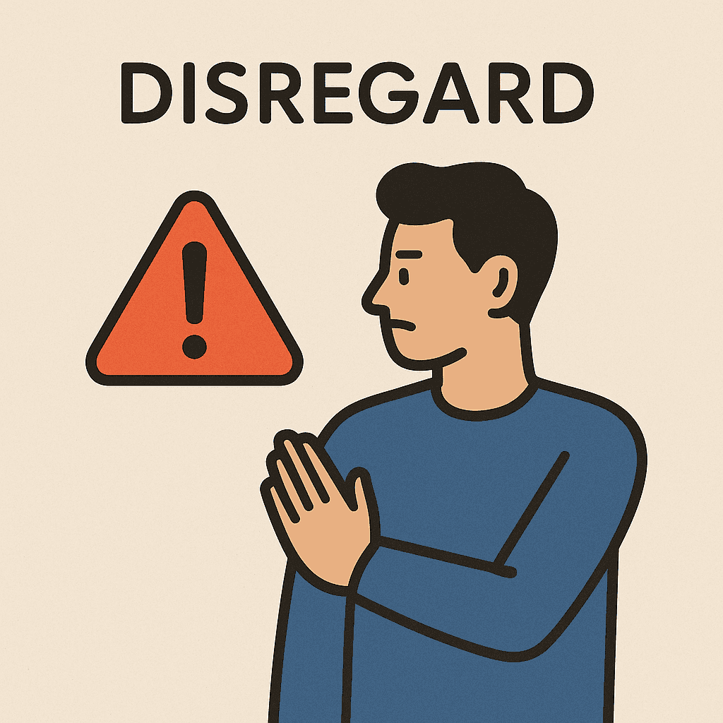 disregard meaning and examples thumbnail