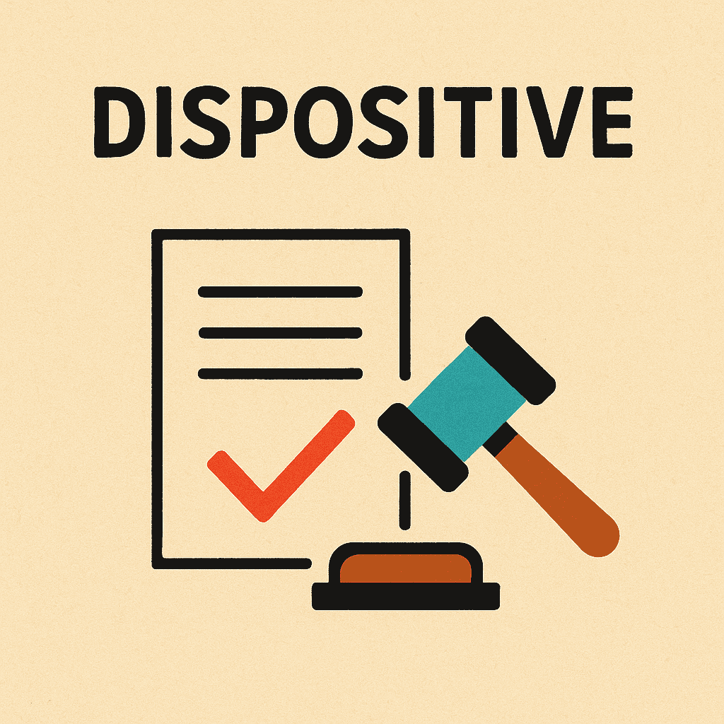 dispositive meaning and examples thumbnail