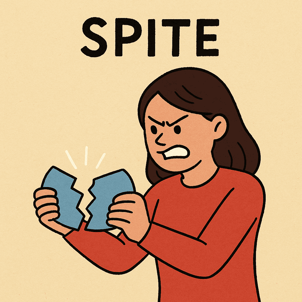 spite meaning and examples thumbnail