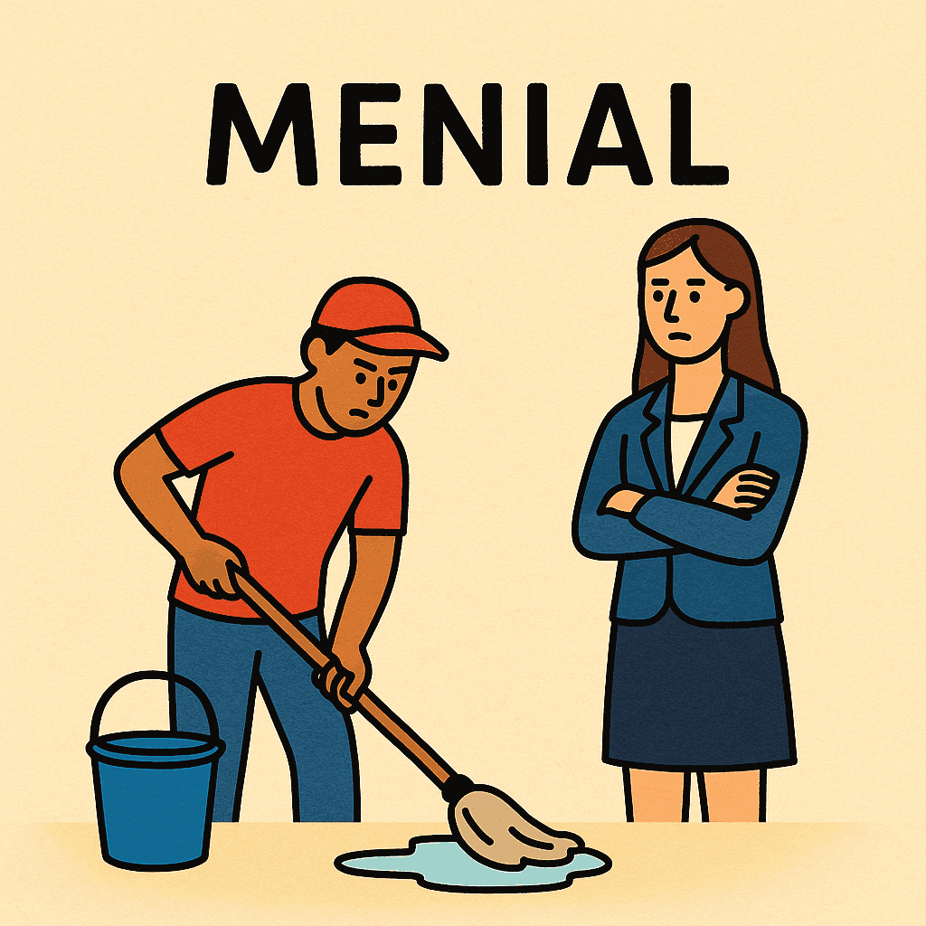 menial meaning and examples thumbnail