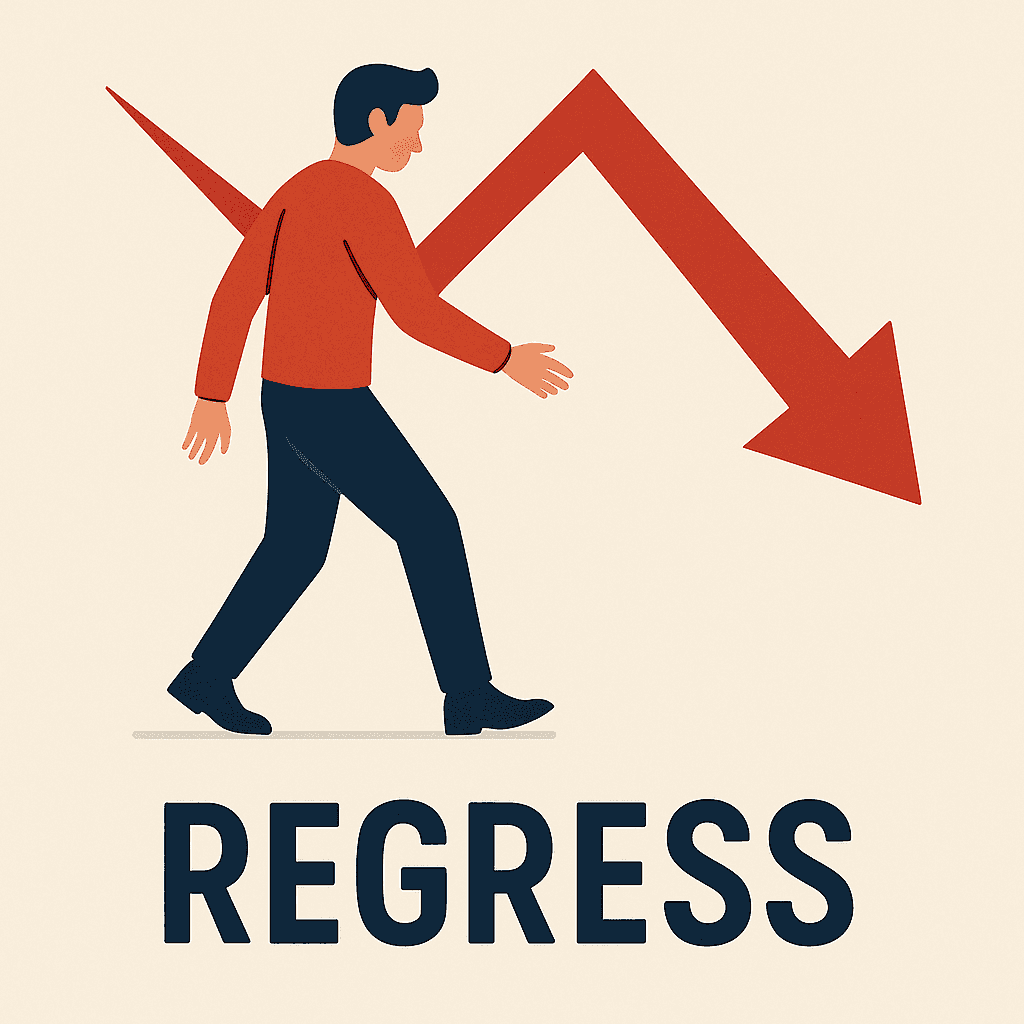 regress meaning and examples thumbnail