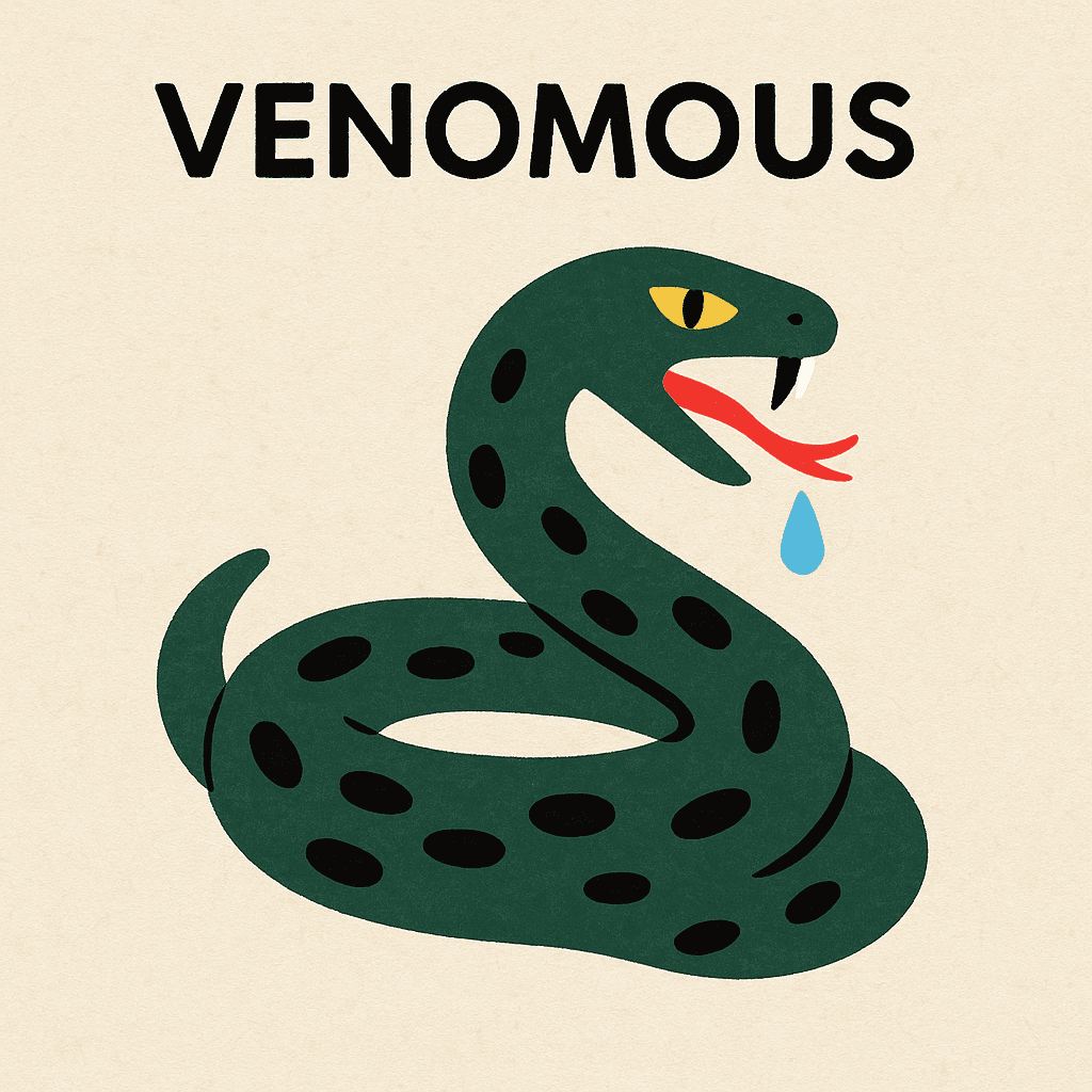 venomous meaning and examples thumbnail