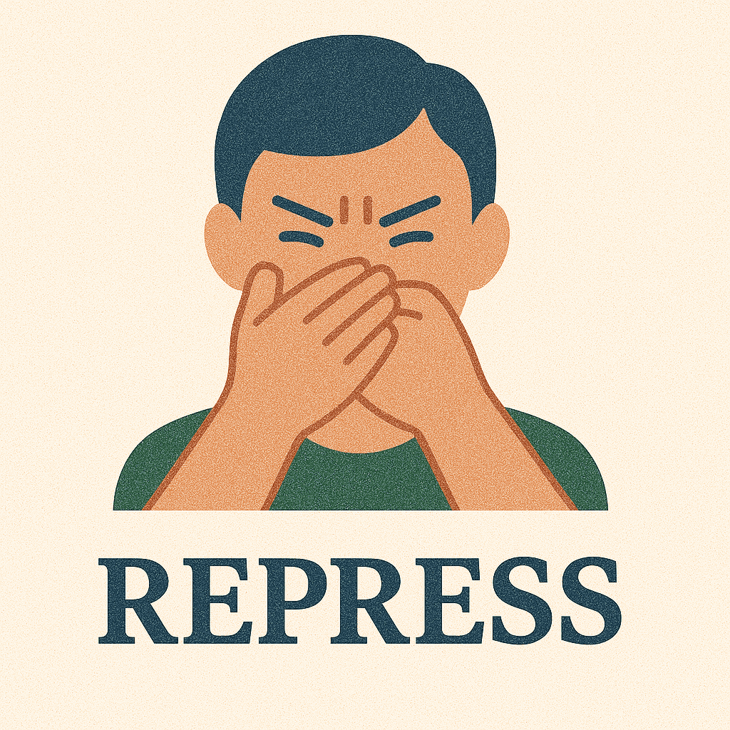 repress meaning and examples thumbnail