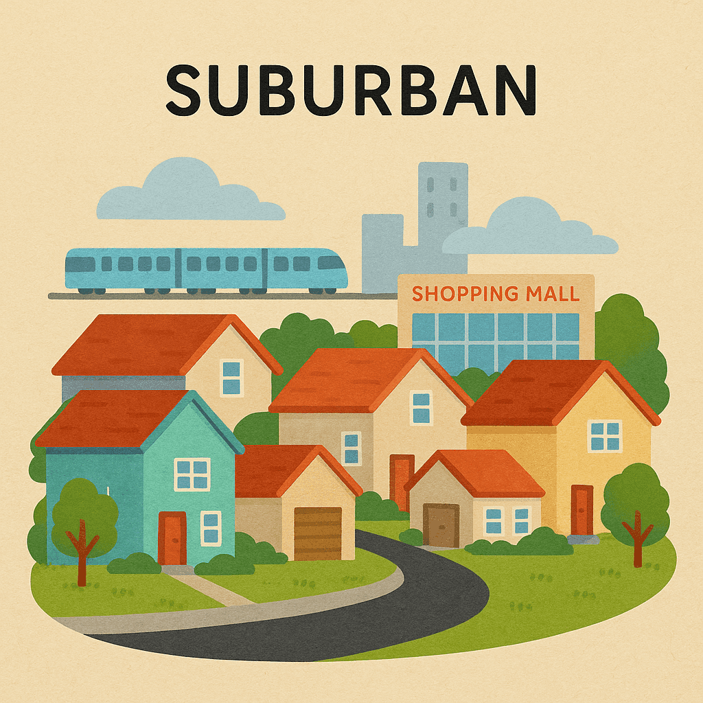 suburban meaning and examples thumbnail