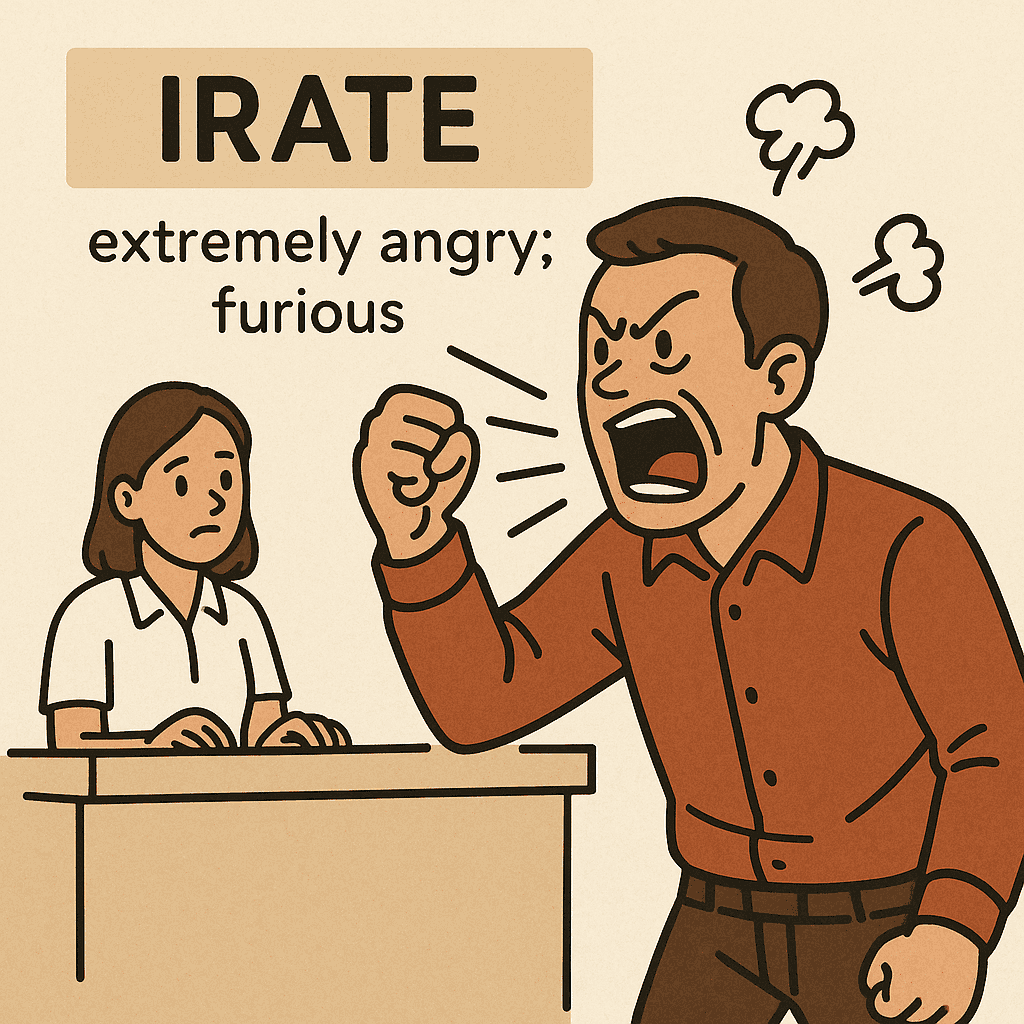 irate meaning and examples thumbnail