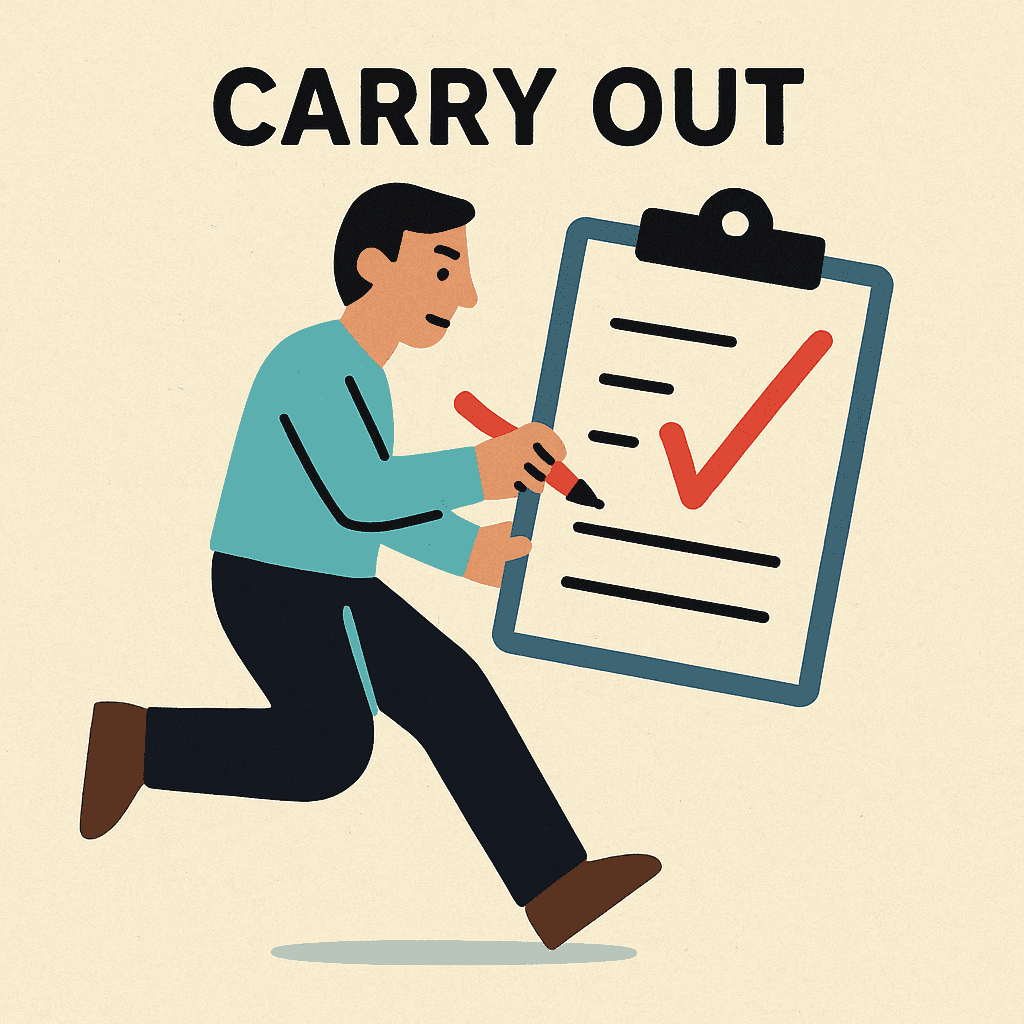 carry out meaning and examples thumbnail