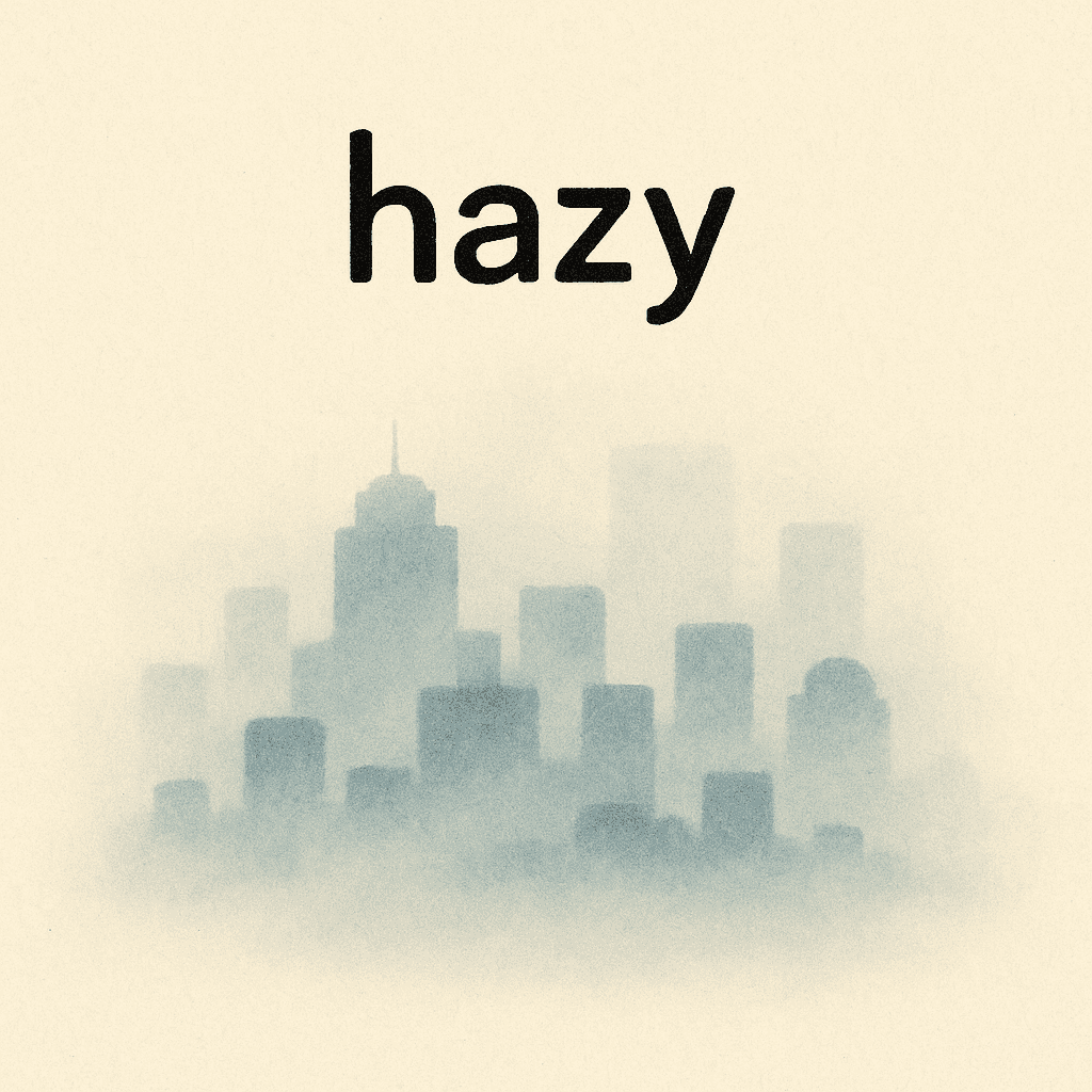 hazy meaning and examples thumbnail