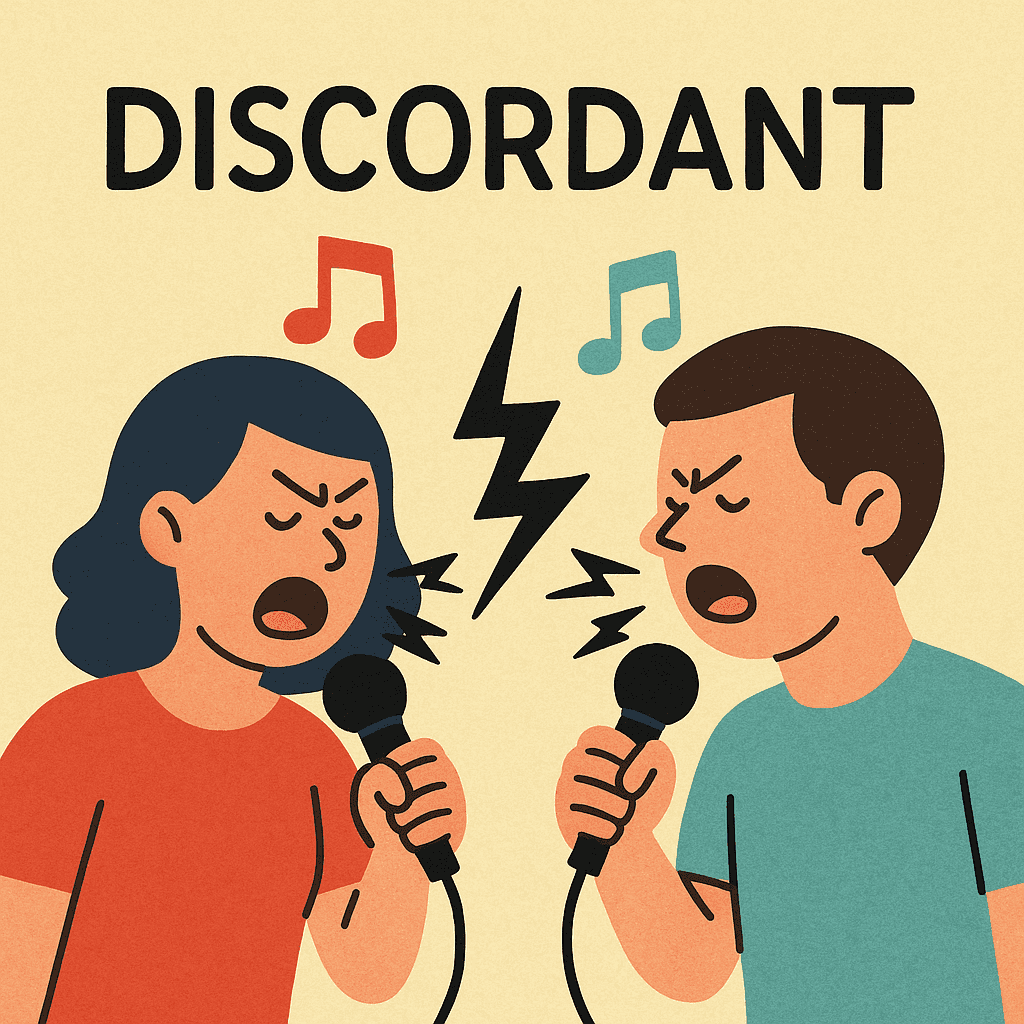 discordant meaning and examples