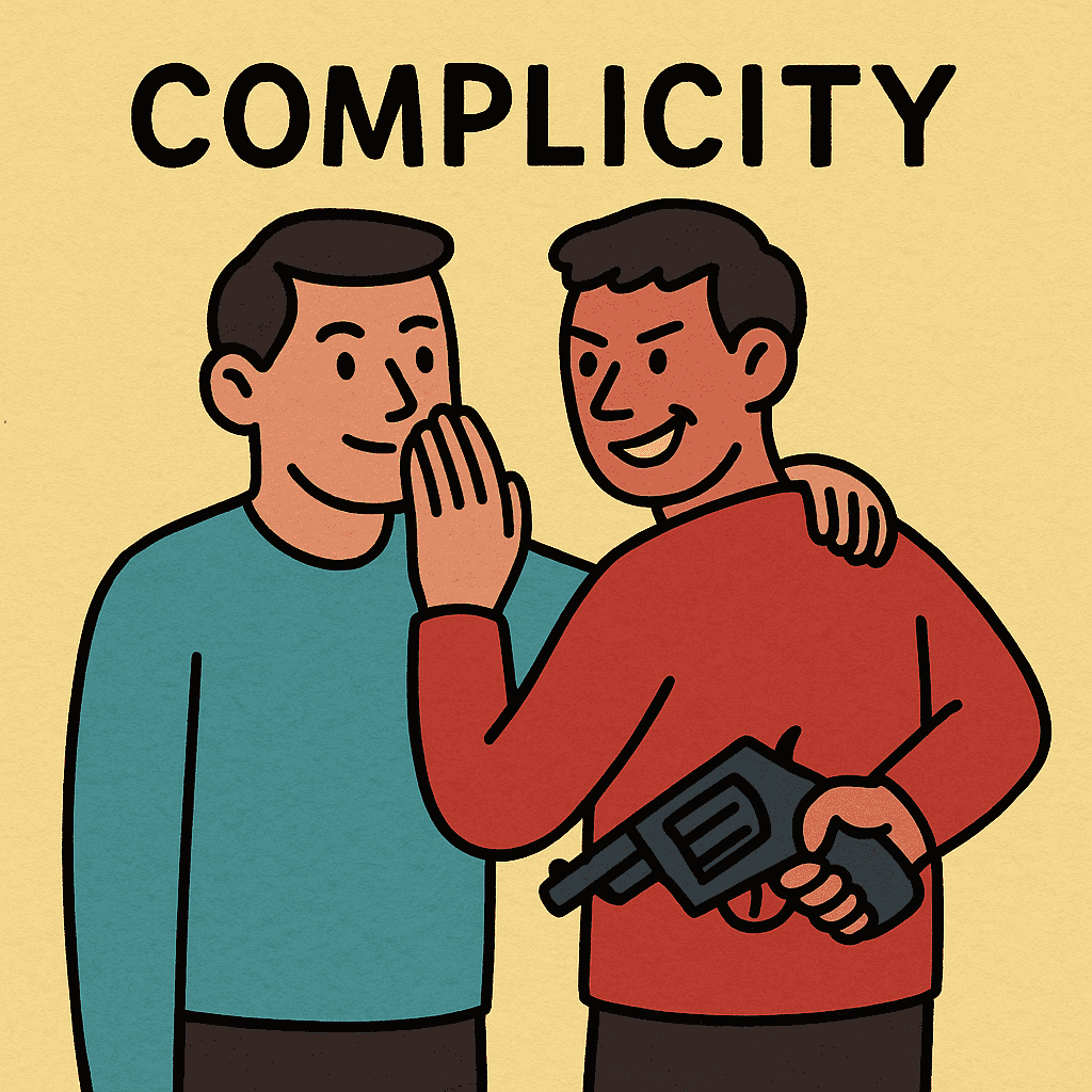 complicity meaning and examples thumbnail