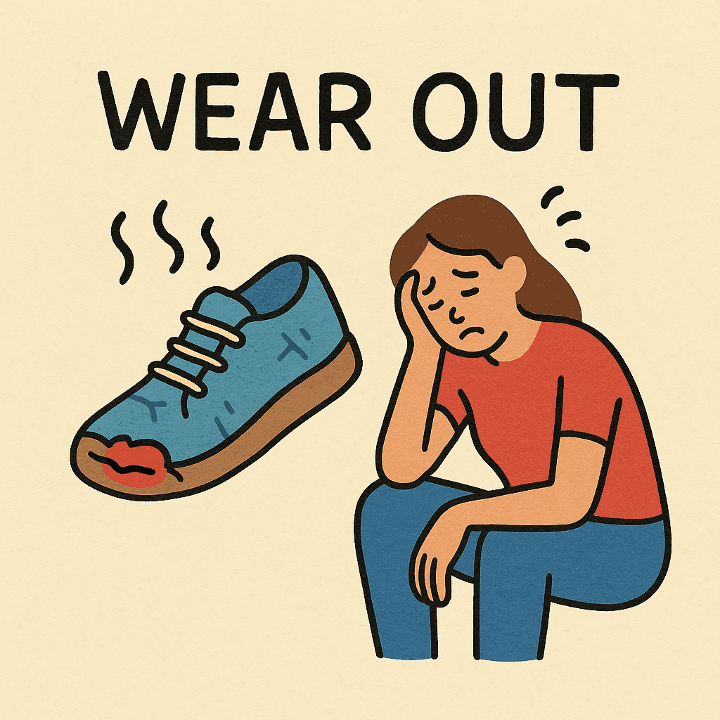 wear out meaning and examples thumbnail