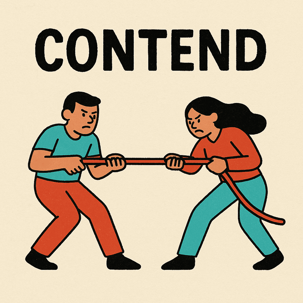 contend meaning and examples