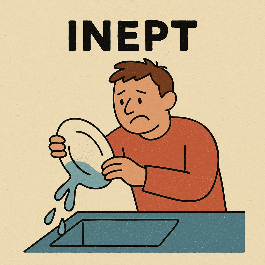 inept meaning and examples