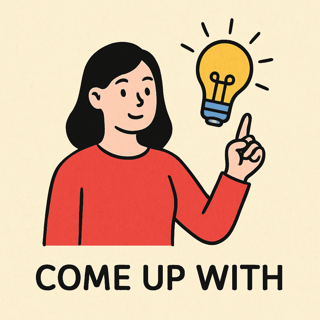 come up with meaning and examples thumbnail